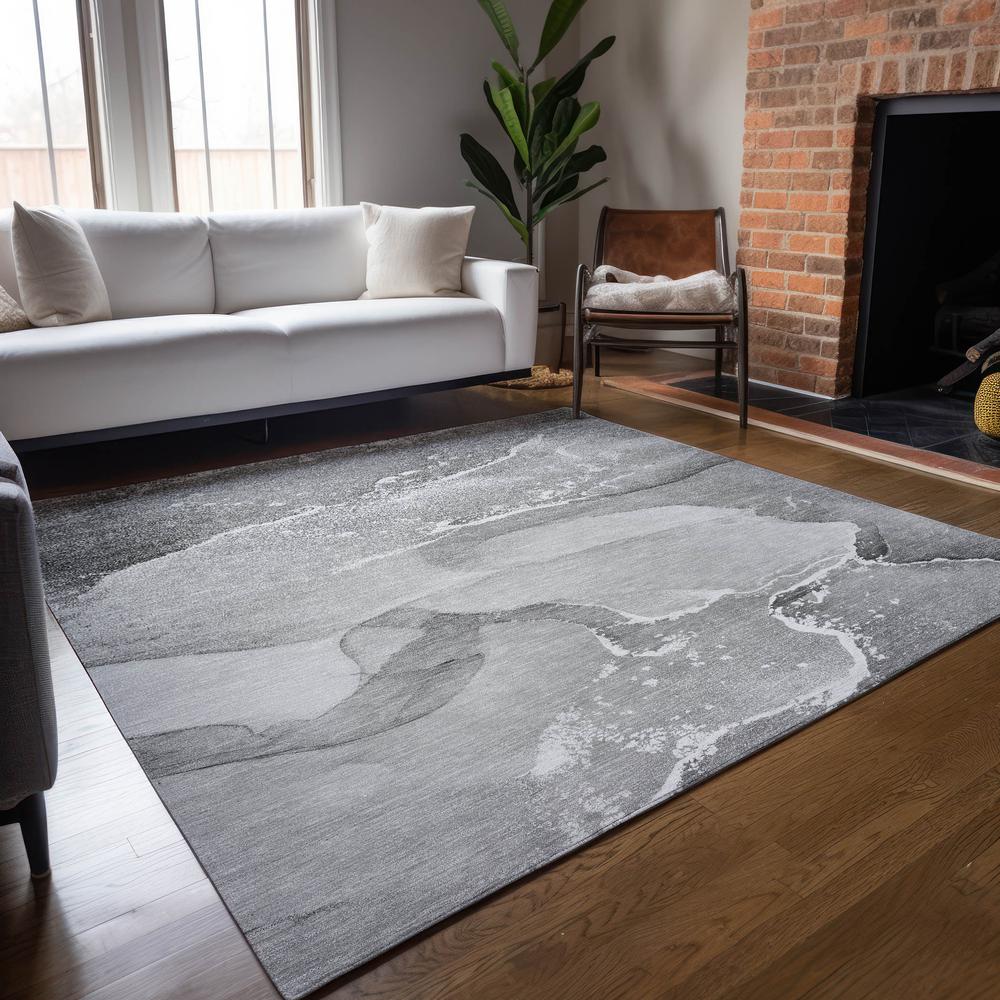 Chantille ACN517 Gray 5' x 7'6" Rug. Picture 7