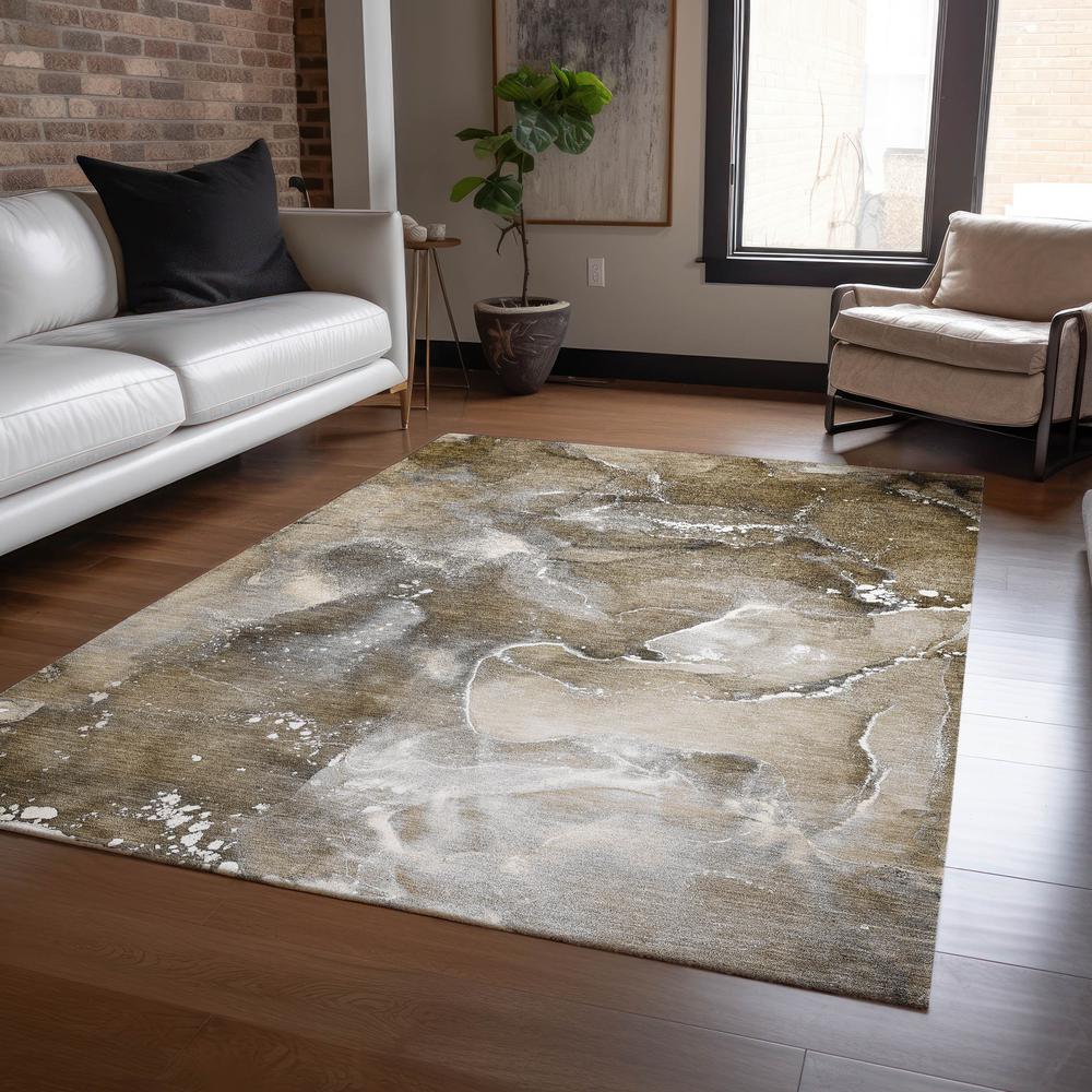Chantille ACN518 Brown 5' x 7'6" Rug. Picture 6