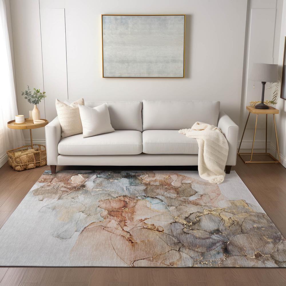 Chantille ACN520 Brown 5' x 7'6" Rug. Picture 6