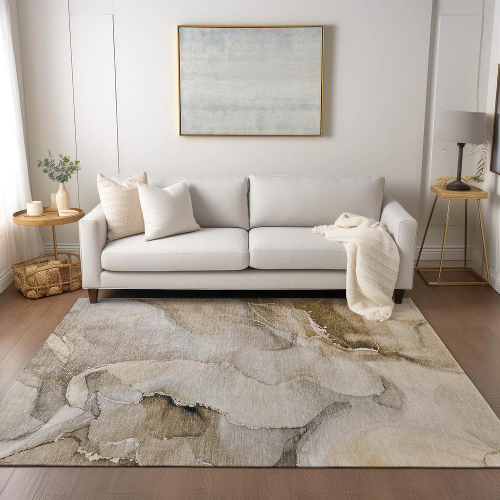 Chantille ACN521 Brown 5' x 7'6" Rug. Picture 6
