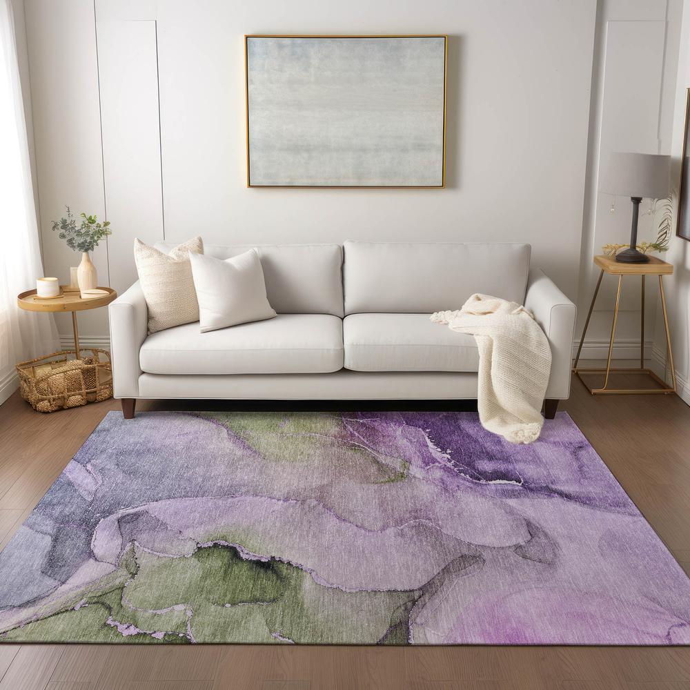 Chantille ACN521 Purple 5' x 7'6" Rug. Picture 7
