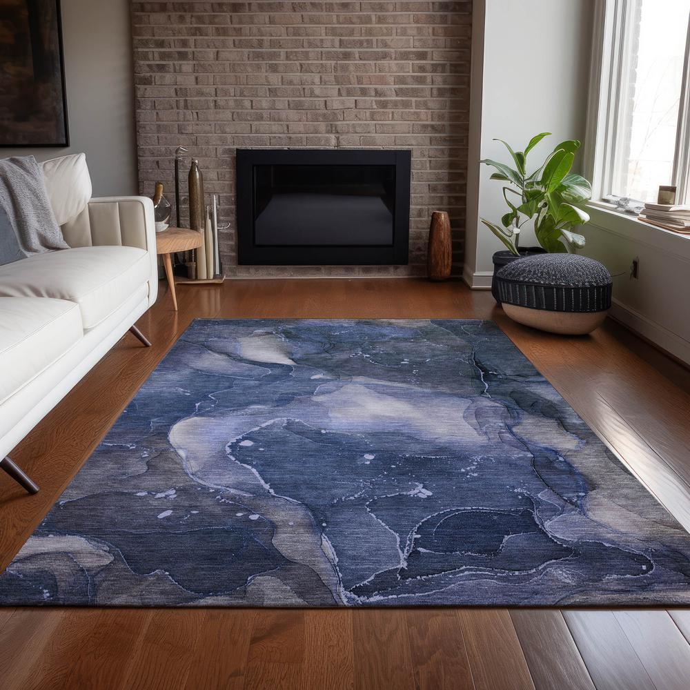 Chantille ACN522 Blue 5' x 7'6" Rug. Picture 8