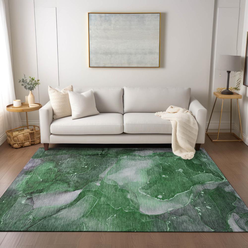 Chantille ACN522 Green 5' x 7'6" Rug. Picture 7