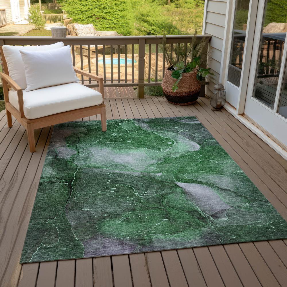 Chantille ACN522 Green 5' x 7'6" Rug. Picture 10