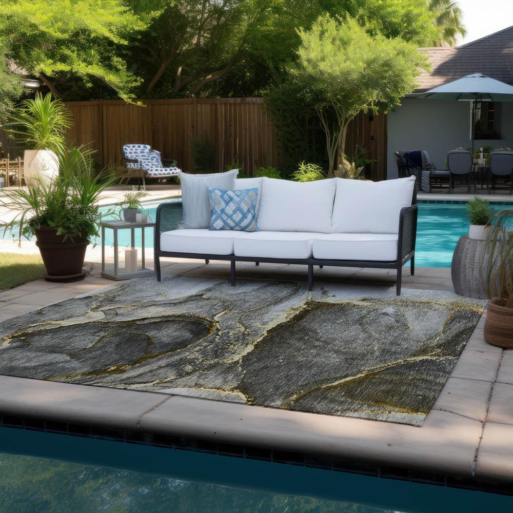 Chantille ACN525 Gold 5' x 7'6" Rug. Picture 8