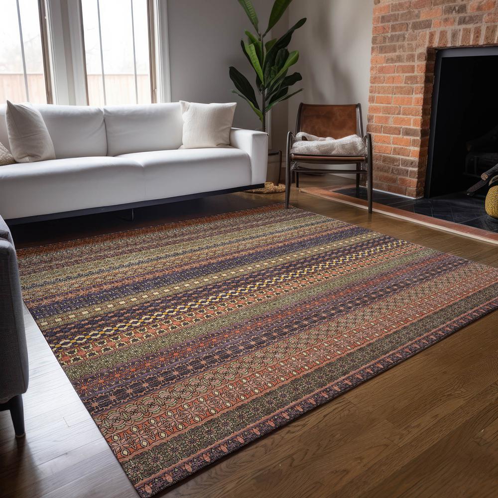 Chantille ACN527 Orange 5' x 7'6" Rug. Picture 7