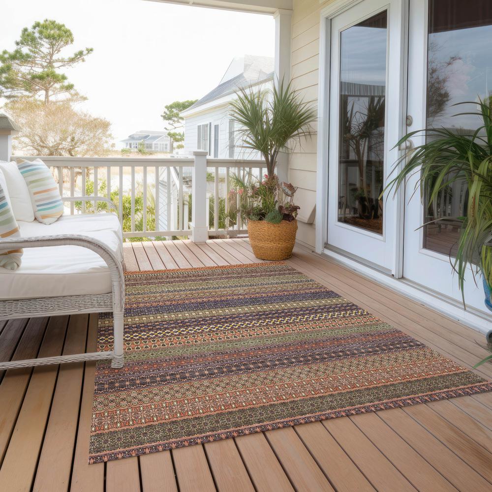 Chantille ACN527 Orange 5' x 7'6" Rug. Picture 8