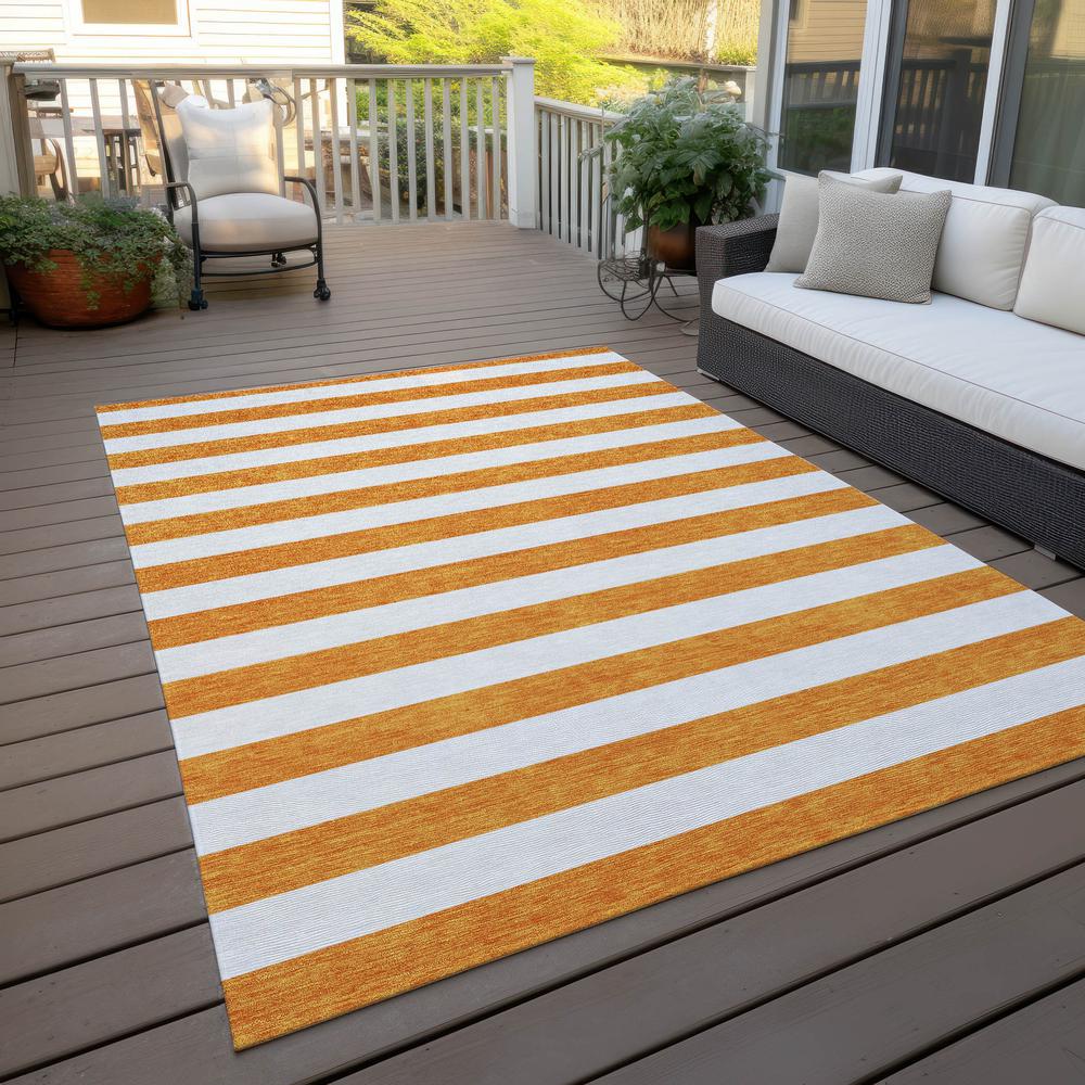 Chantille ACN528 Orange 5' x 7'6" Rug. Picture 9