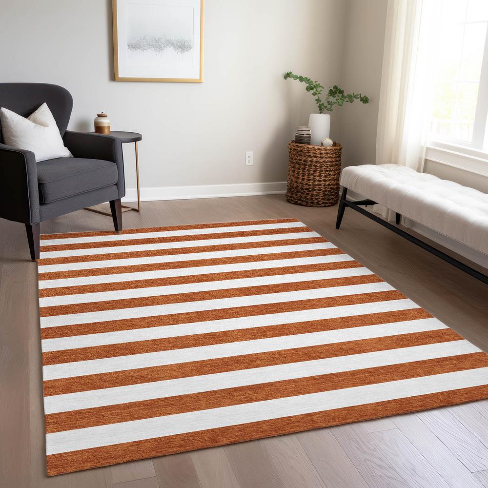 Chantille ACN528 Orange 5' x 7'6" Rug. Picture 7