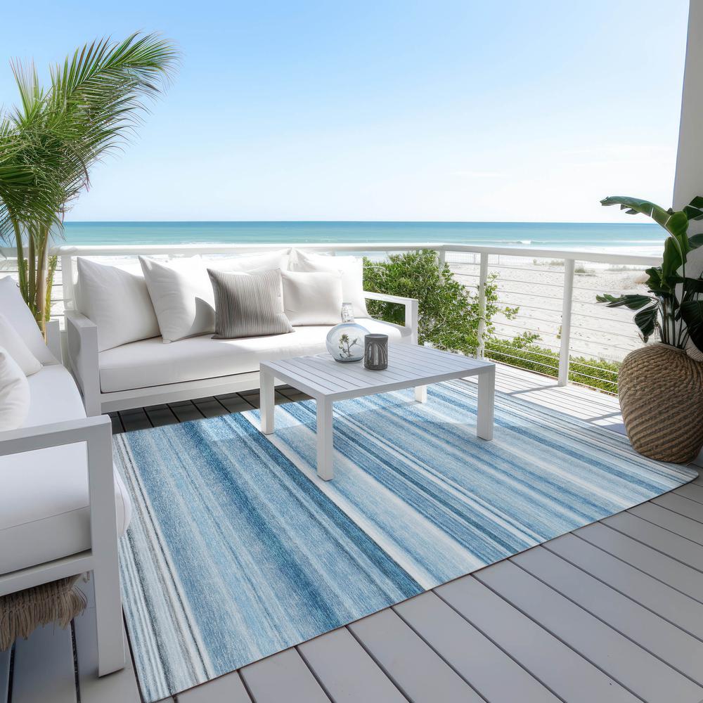 Chantille ACN529 Blue 5' x 7'6" Rug. Picture 8