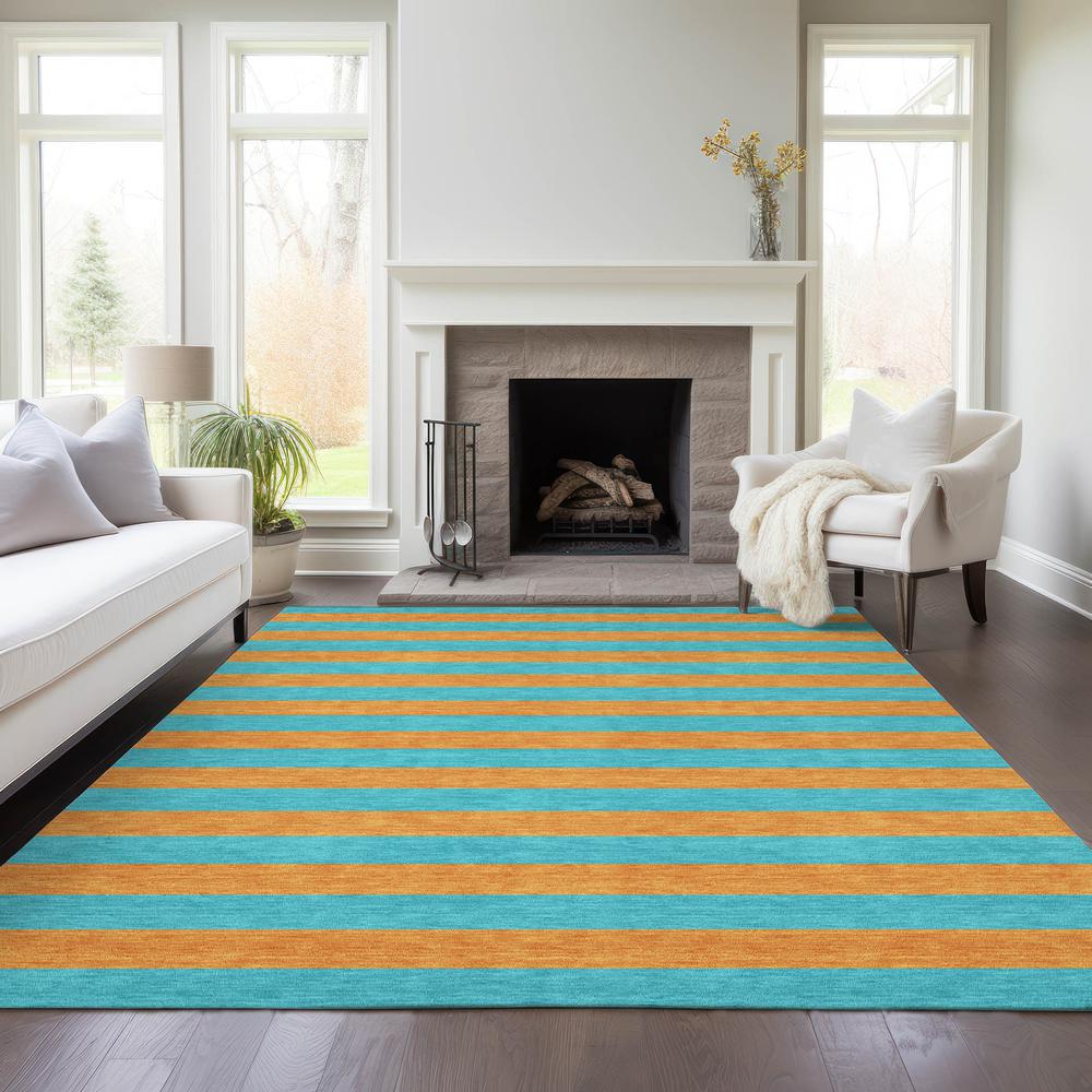 Chantille ACN530 Teal 5' x 7'6" Rug. Picture 8