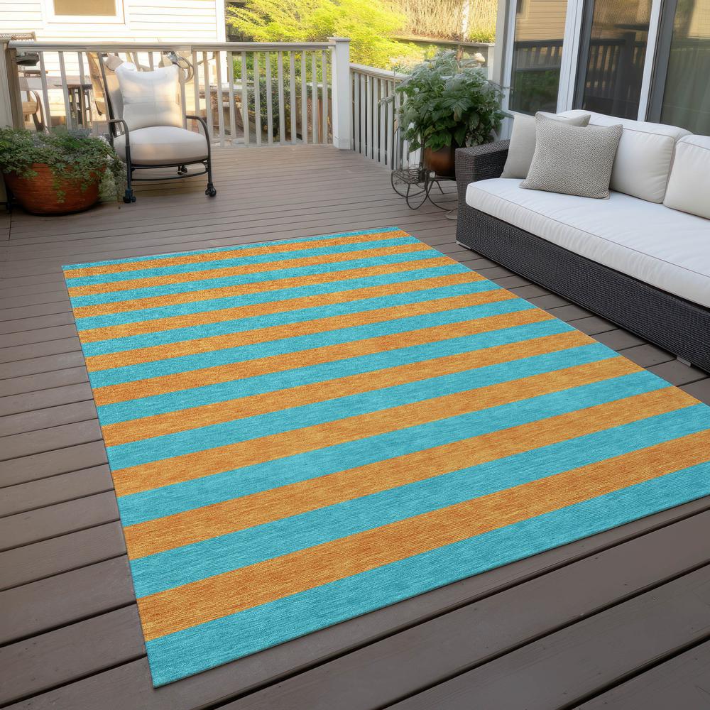 Chantille ACN530 Teal 5' x 7'6" Rug. Picture 10