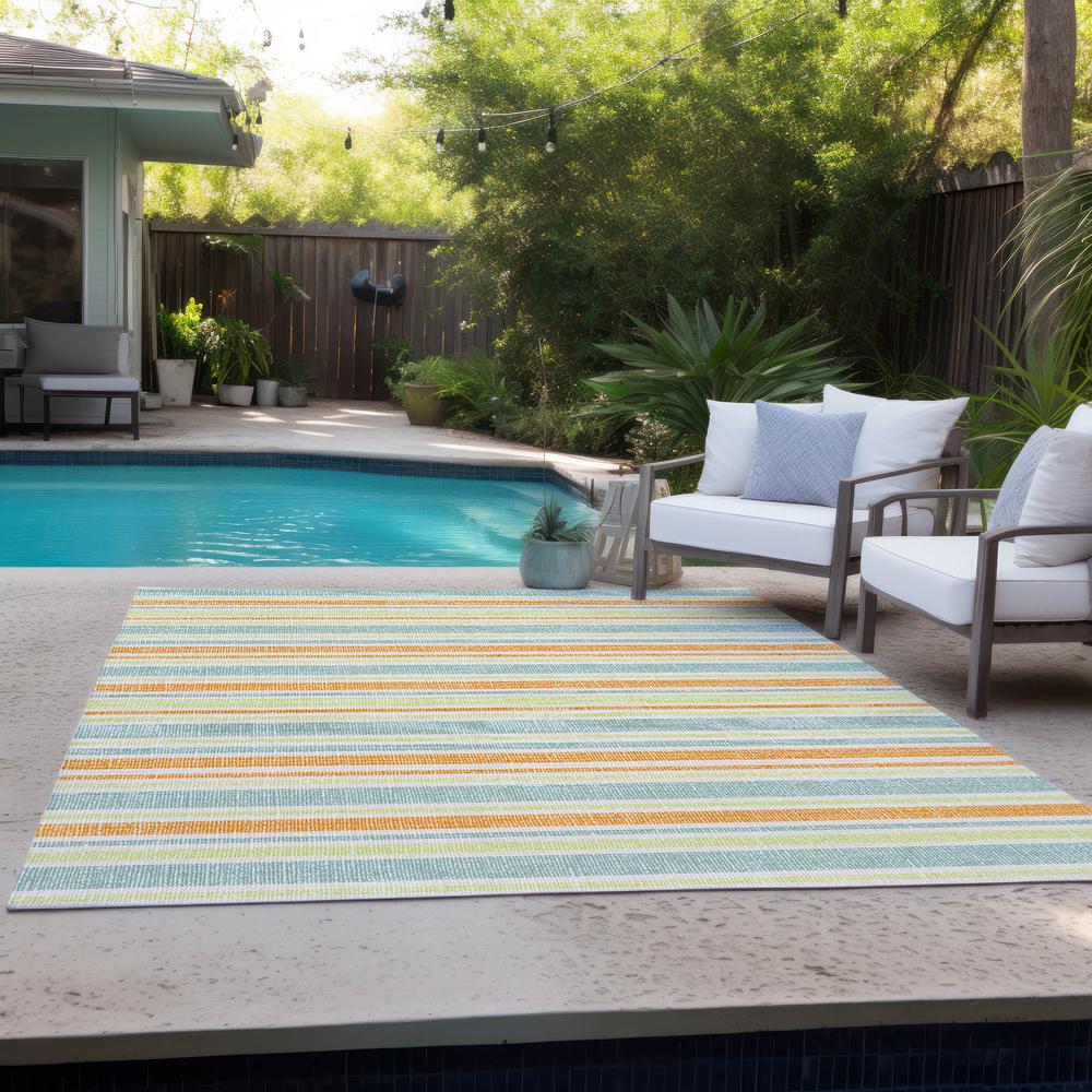 Chantille ACN531 Orange 5' x 7'6" Rug. Picture 9