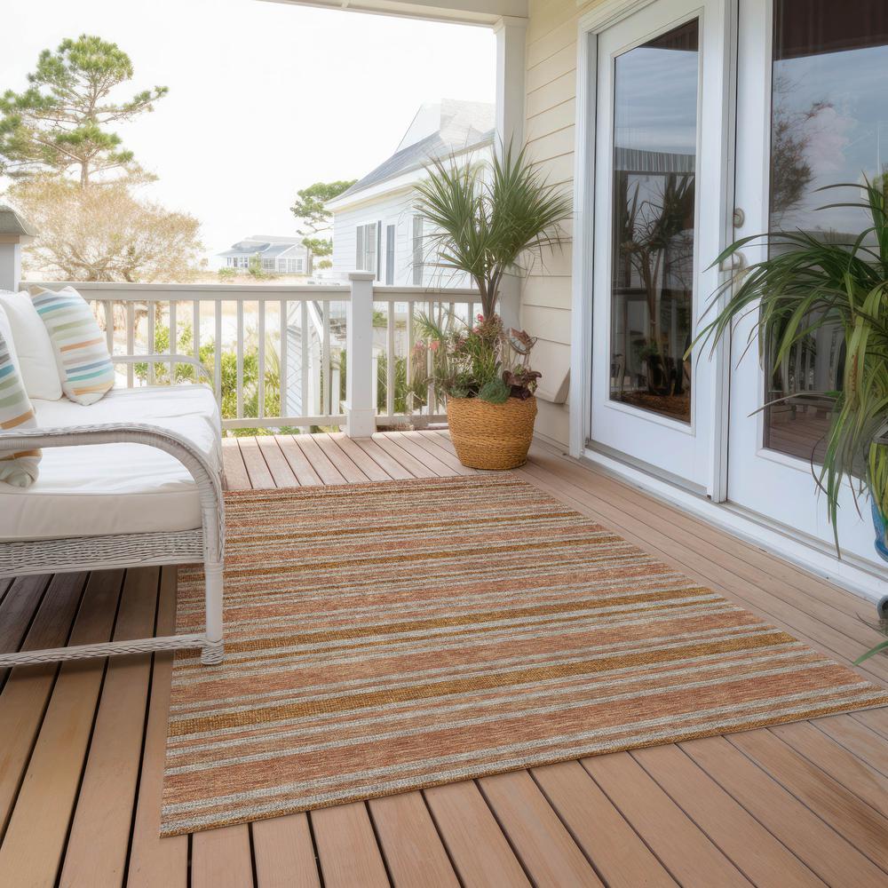 Chantille ACN531 Orange 5' x 7'6" Rug. Picture 8