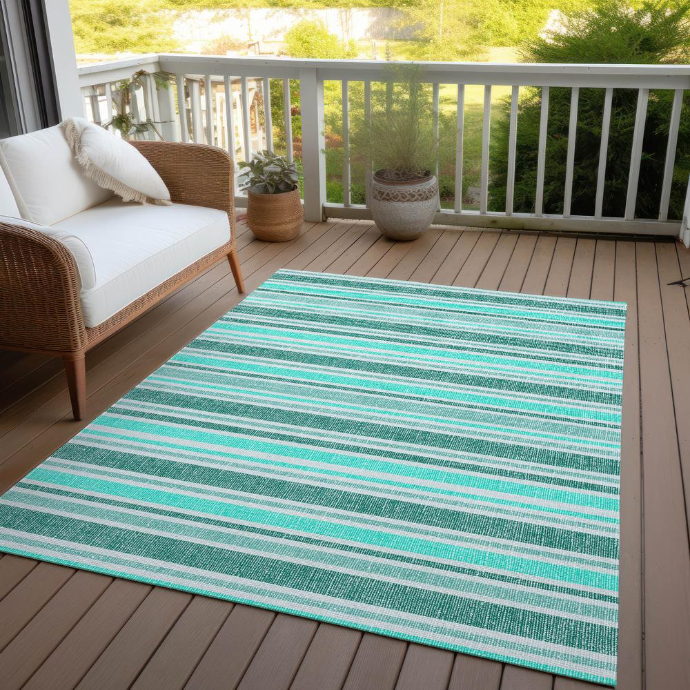 Chantille ACN531 Teal 5' x 7'6" Rug. Picture 8