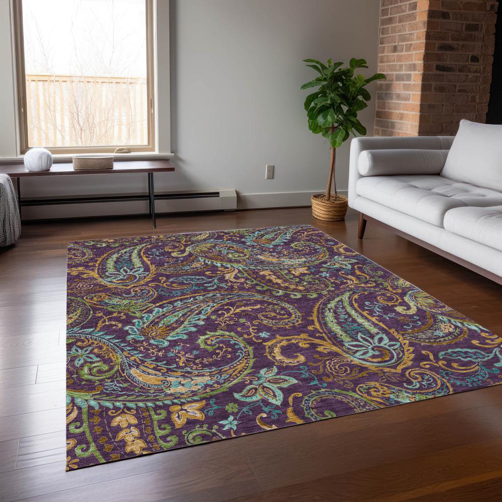 Chantille ACN533 Purple 5' x 7'6" Rug. Picture 6