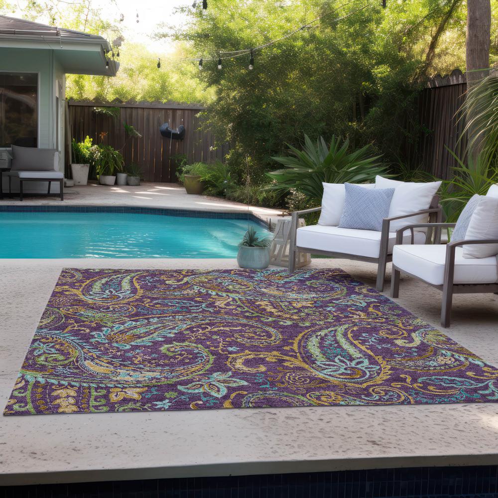 Chantille ACN533 Purple 5' x 7'6" Rug. Picture 9