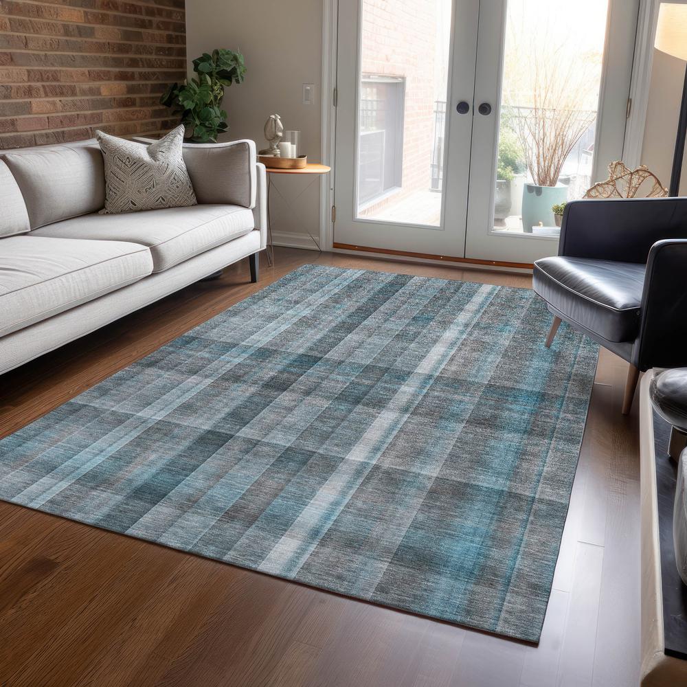 Chantille ACN534 Teal 5' x 7'6" Rug. Picture 6