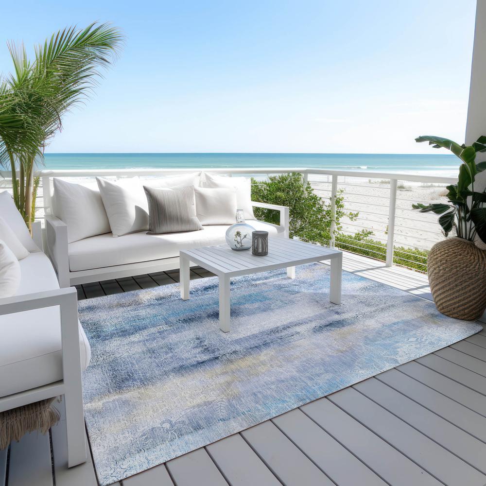 Chantille ACN537 Blue 5' x 7'6" Rug. Picture 8