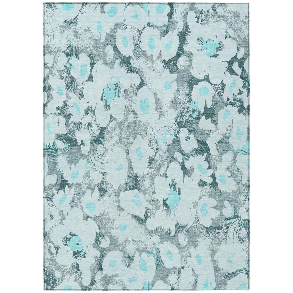 Chantille ACN538 Teal 5' x 7'6" Rug. Picture 1