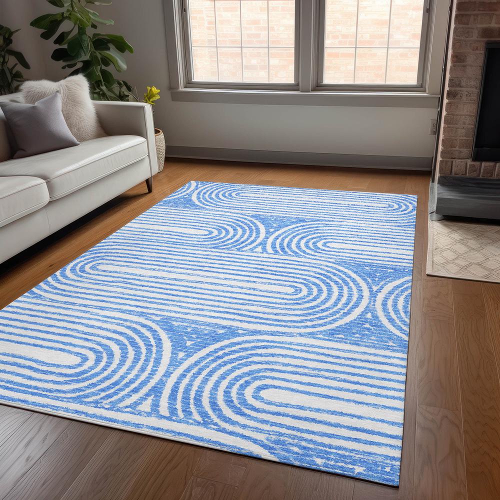 Chantille ACN540 Blue 5' x 7'6" Rug. Picture 6