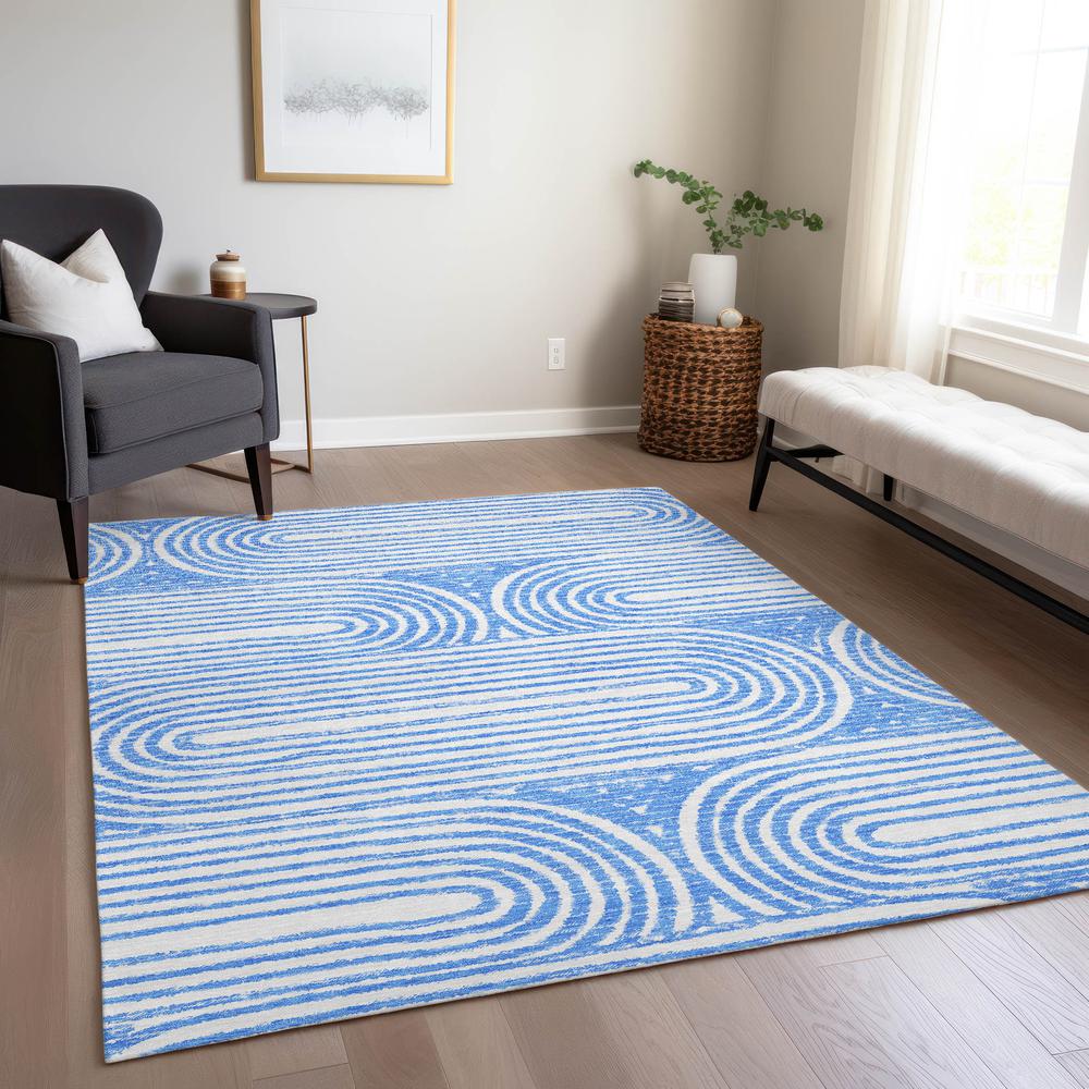 Chantille ACN540 Blue 5' x 7'6" Rug. Picture 7