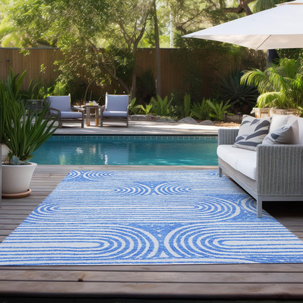 Chantille ACN540 Blue 5' x 7'6" Rug. Picture 9
