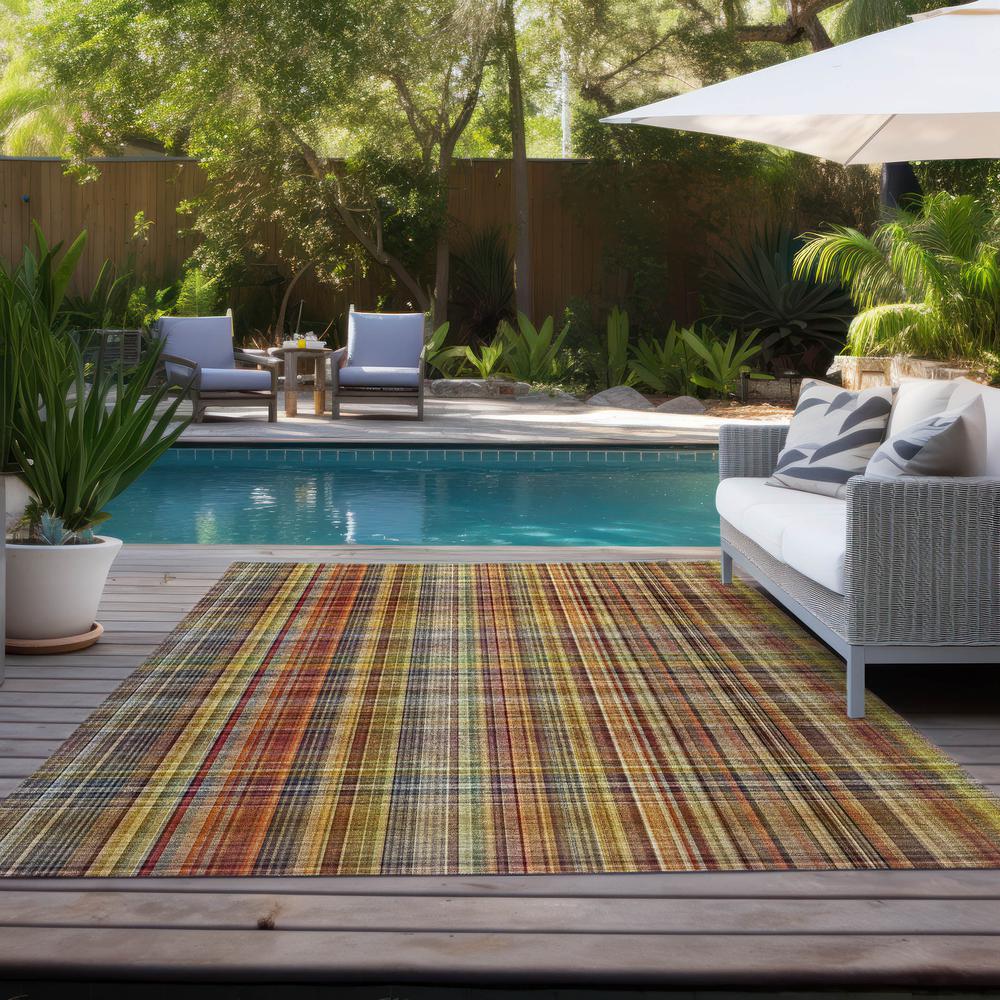 Chantille ACN541 Orange 5' x 7'6" Rug. Picture 10