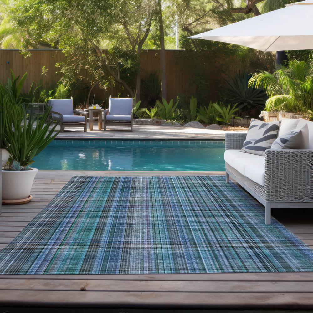 Chantille ACN541 Teal 5' x 7'6" Rug. Picture 9