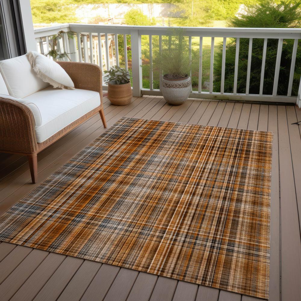 Chantille ACN541 Orange 5' x 7'6" Rug. Picture 8