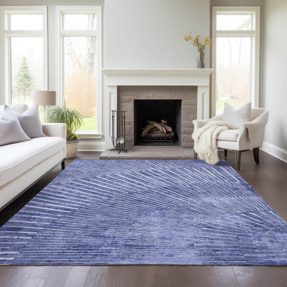 Chantille ACN542 Blue 5' x 7'6" Rug. Picture 7