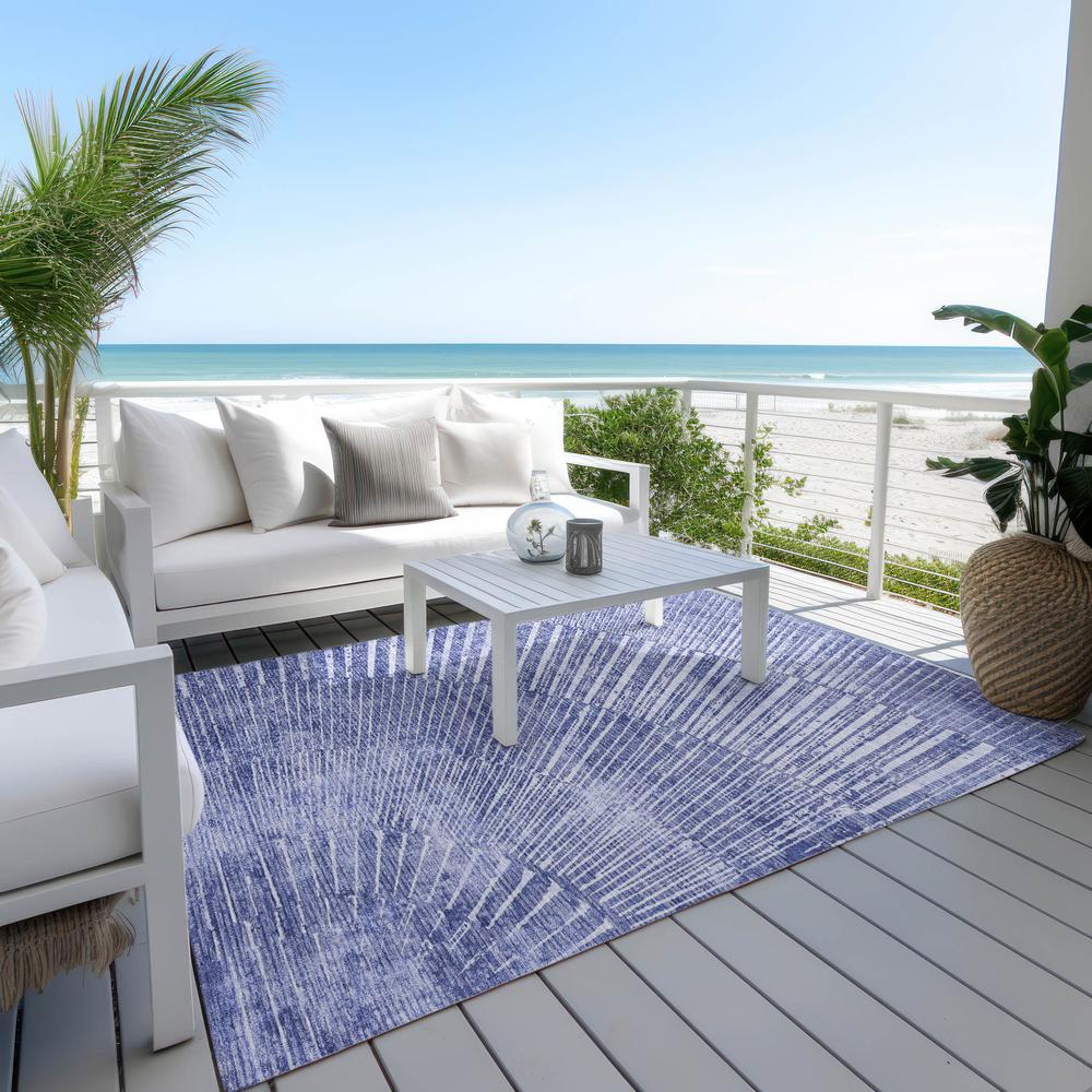 Chantille ACN542 Blue 5' x 7'6" Rug. Picture 8