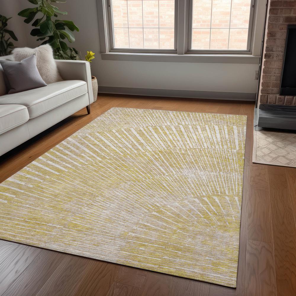 Chantille ACN542 Gold 5' x 7'6" Rug. Picture 7