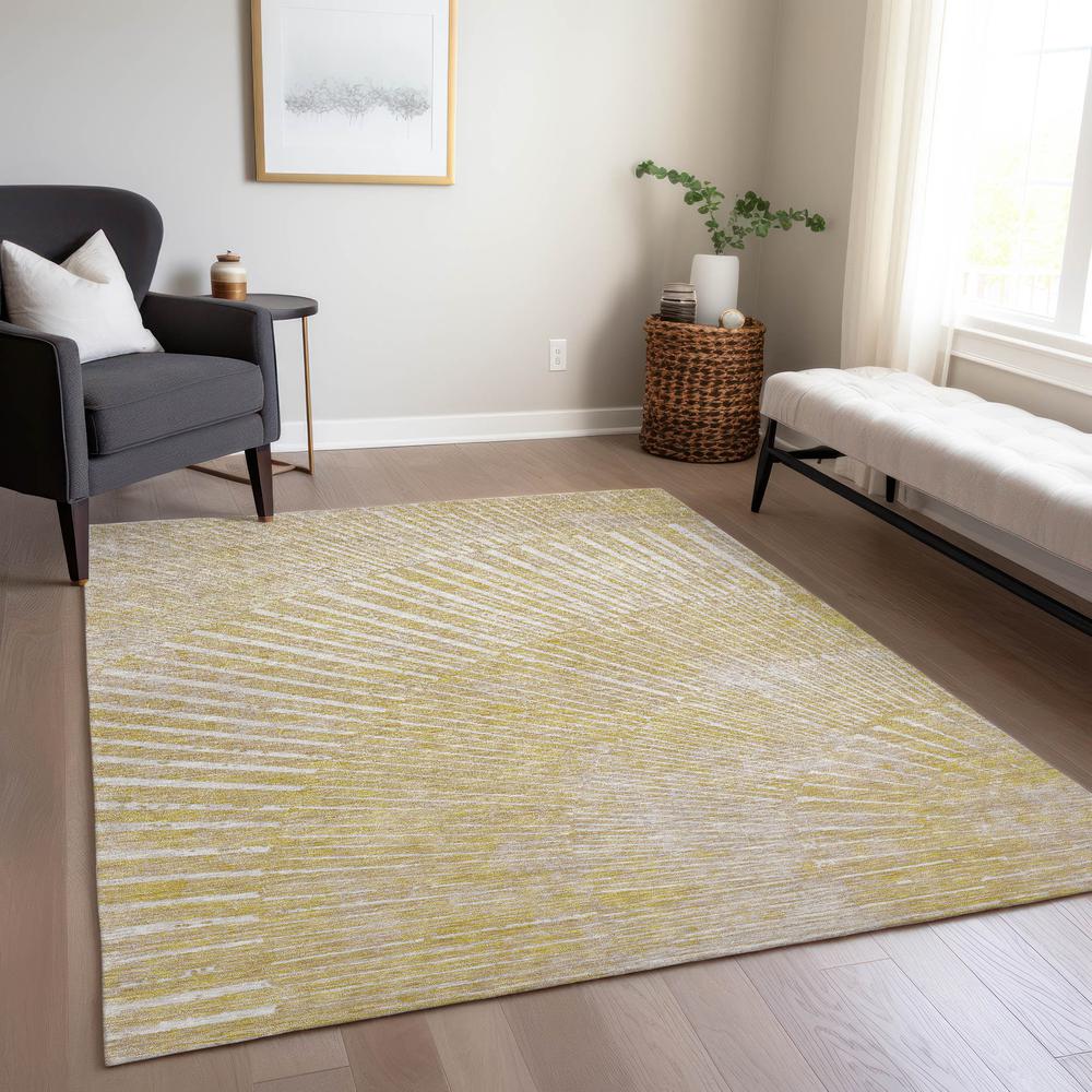 Chantille ACN542 Gold 5' x 7'6" Rug. Picture 8