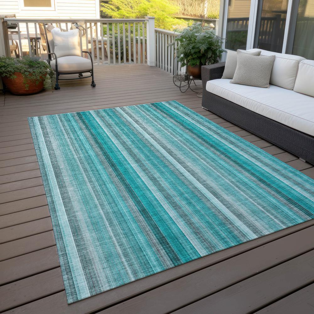 Chantille ACN543 Teal 5' x 7'6" Rug. Picture 9