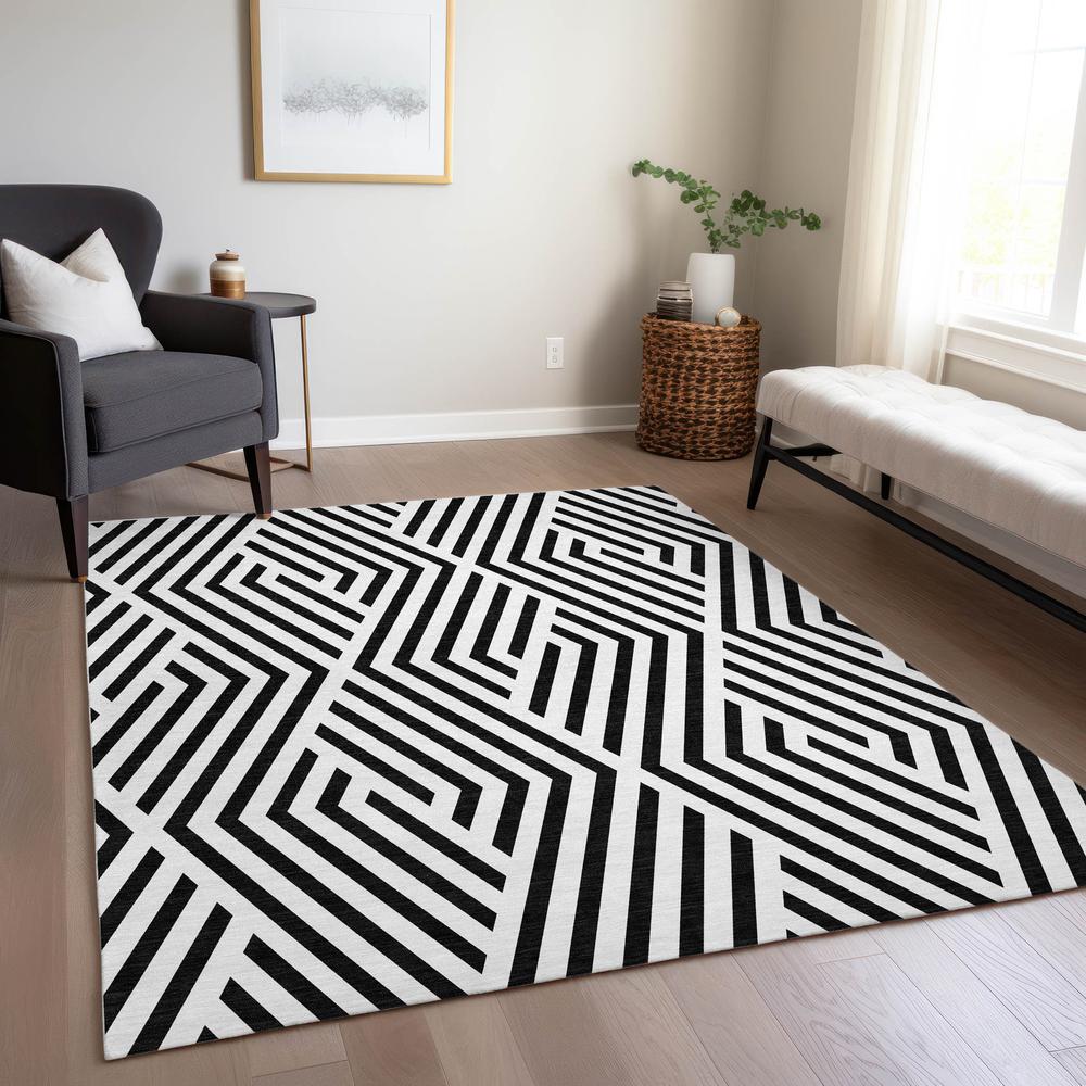 Chantille ACN550 Black 5' x 7'6" Rug. Picture 7