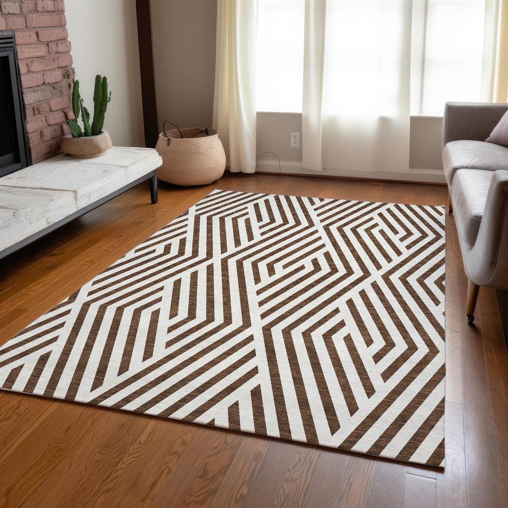 Chantille ACN550 Brown 5' x 7'6" Rug. Picture 8