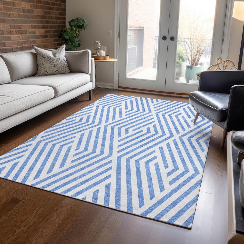 Chantille ACN550 Blue 5' x 7'6" Rug. Picture 6