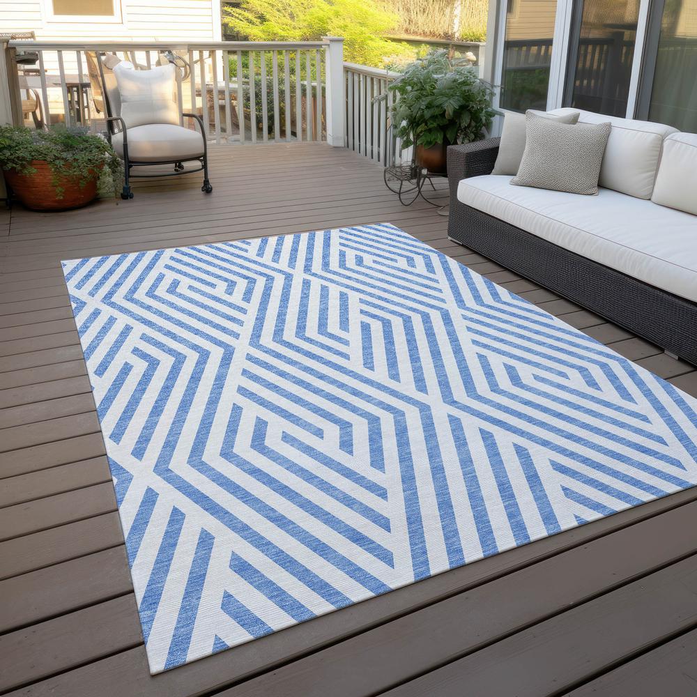 Chantille ACN550 Blue 5' x 7'6" Rug. Picture 9
