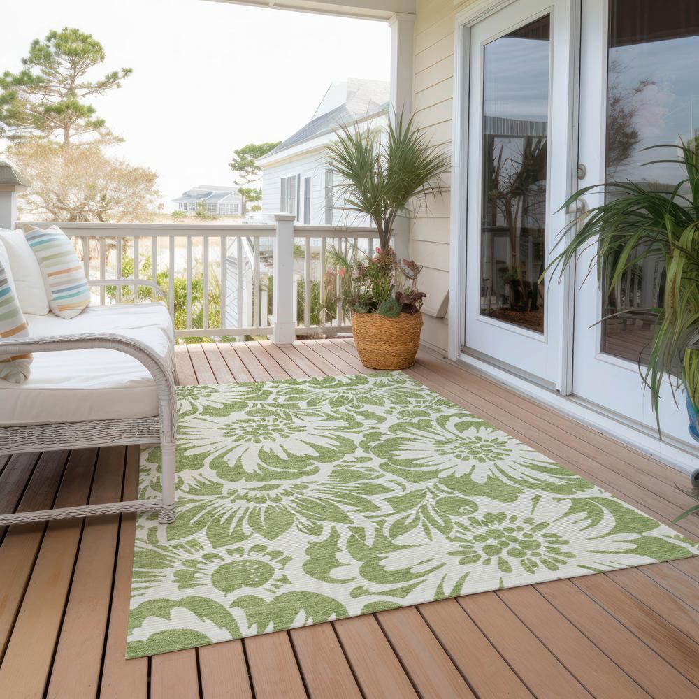 Chantille ACN551 Green 5' x 7'6" Rug. Picture 8