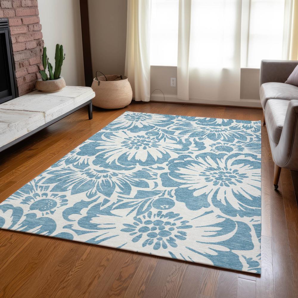 Chantille ACN551 Blue 5' x 7'6" Rug. Picture 7