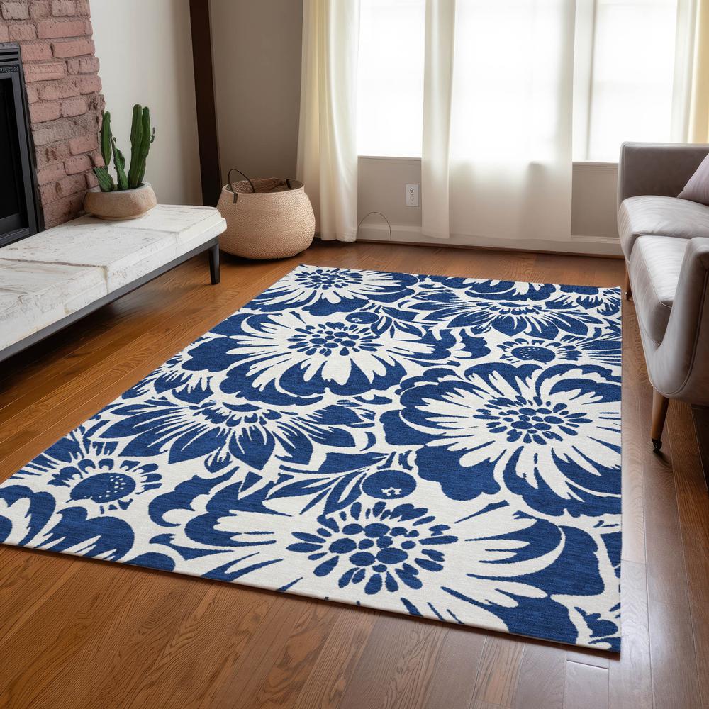 Chantille ACN551 Blue 5' x 7'6" Rug. Picture 8