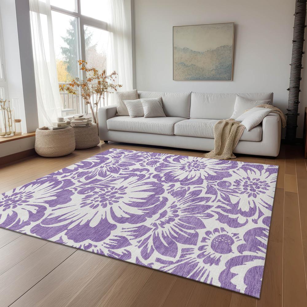 Chantille ACN551 Purple 5' x 7'6" Rug. Picture 7