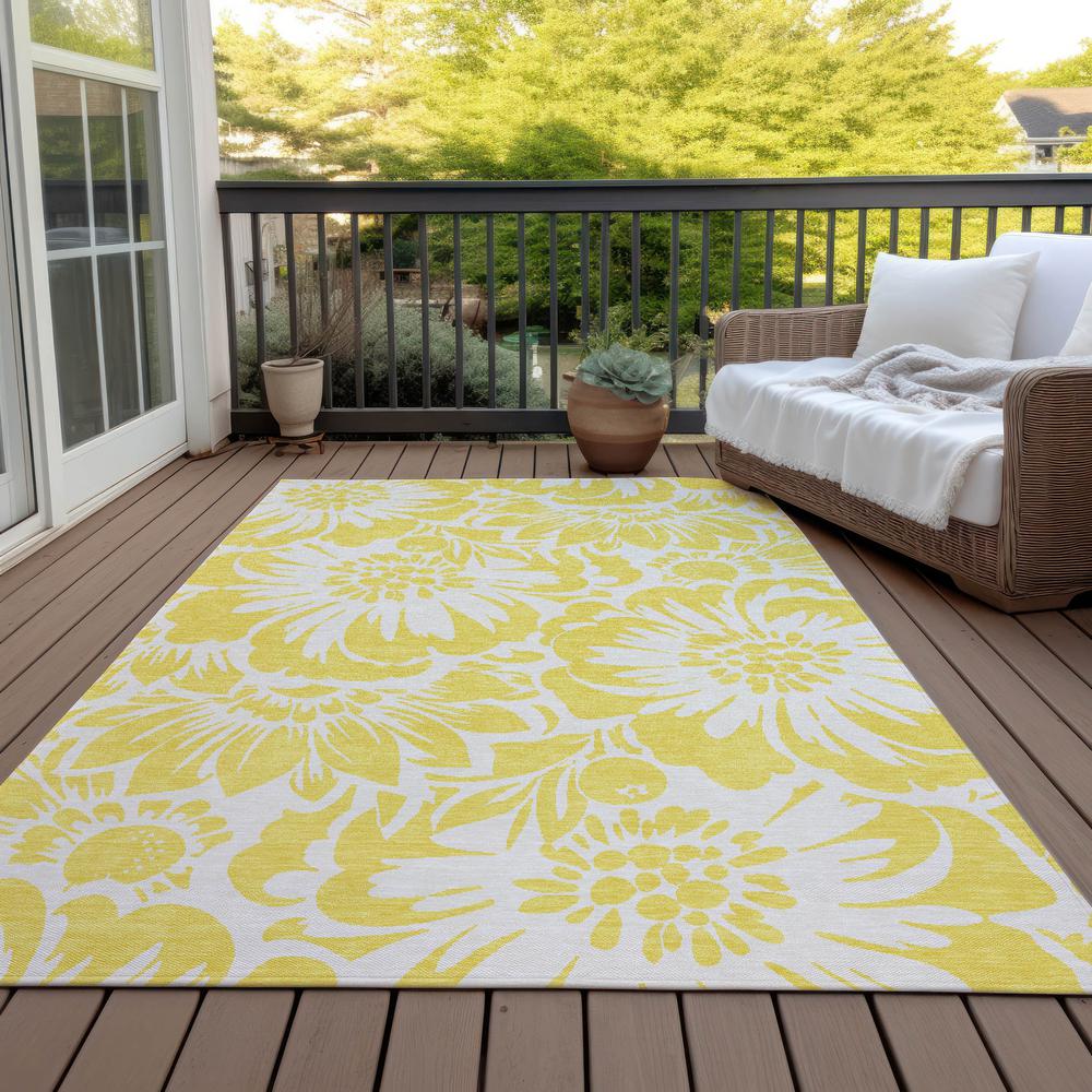 Chantille ACN551 Gold 5' x 7'6" Rug. Picture 8