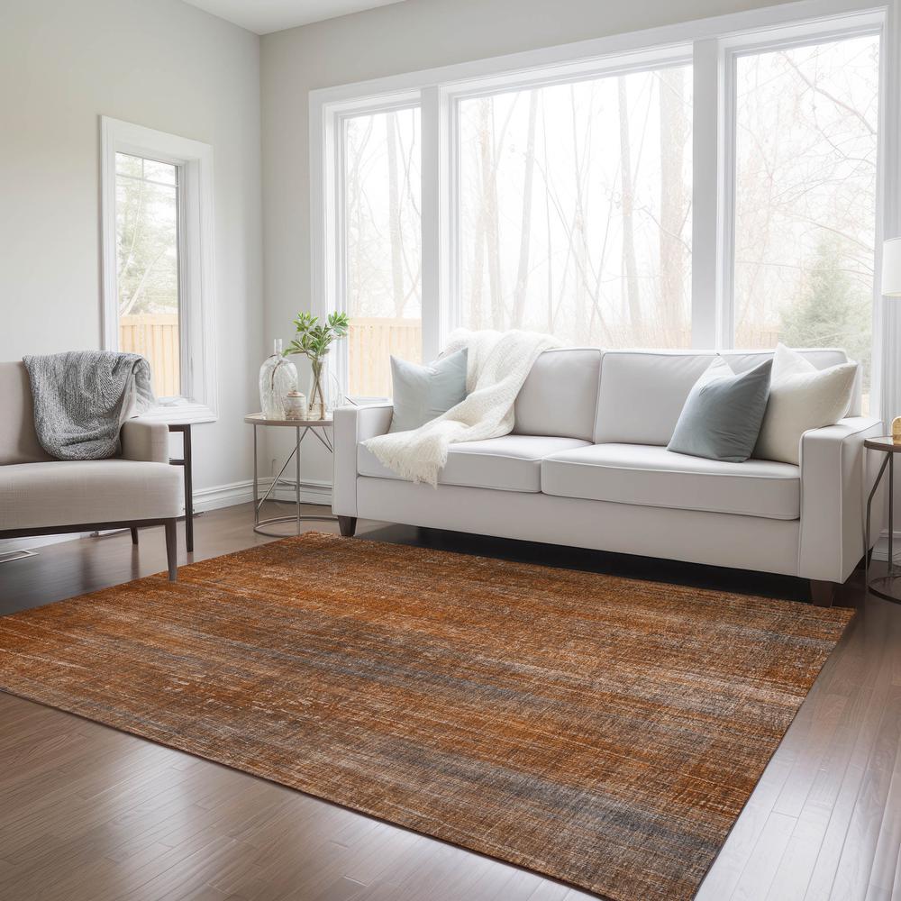 Chantille ACN552 Orange 5' x 7'6" Rug. Picture 6