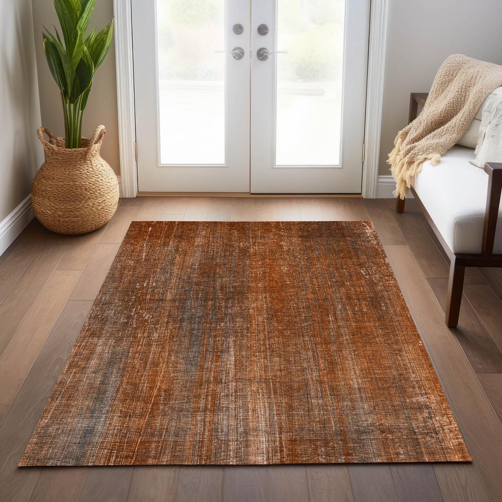 Chantille ACN552 Orange 5' x 7'6" Rug. Picture 7