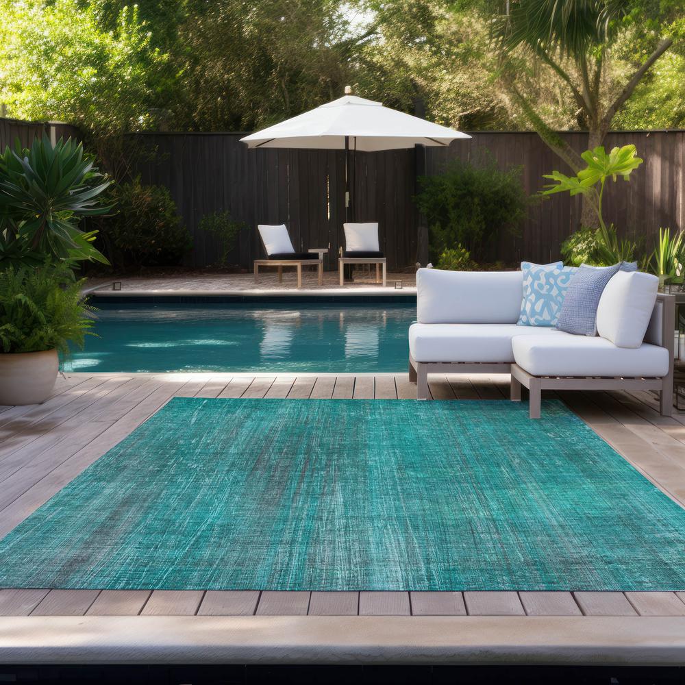 Chantille ACN552 Teal 5' x 7'6" Rug. Picture 9