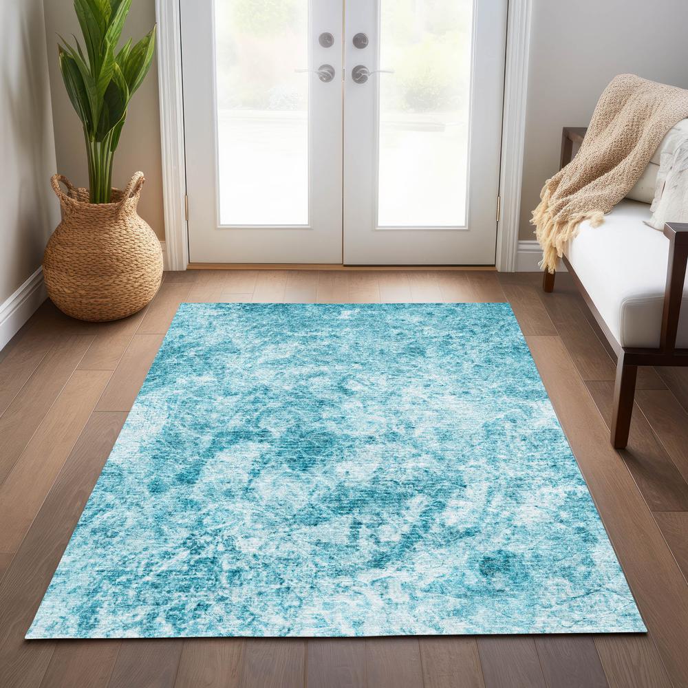 Chantille ACN553 Teal 5' x 7'6" Rug. Picture 7
