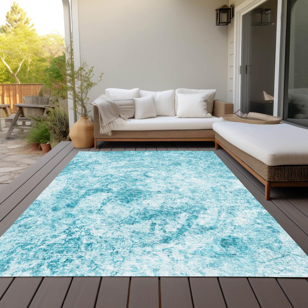 Chantille ACN553 Teal 5' x 7'6" Rug. Picture 9