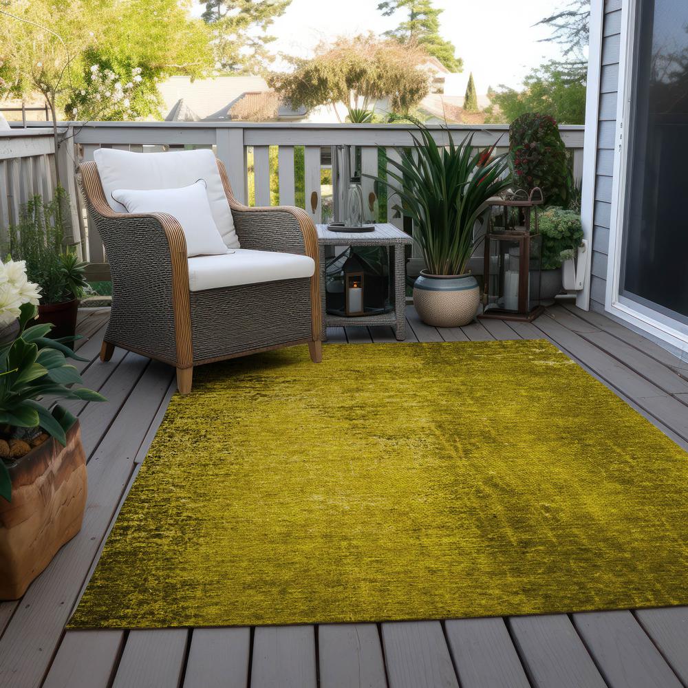 Chantille ACN554 Gold 5' x 7'6" Rug. Picture 9